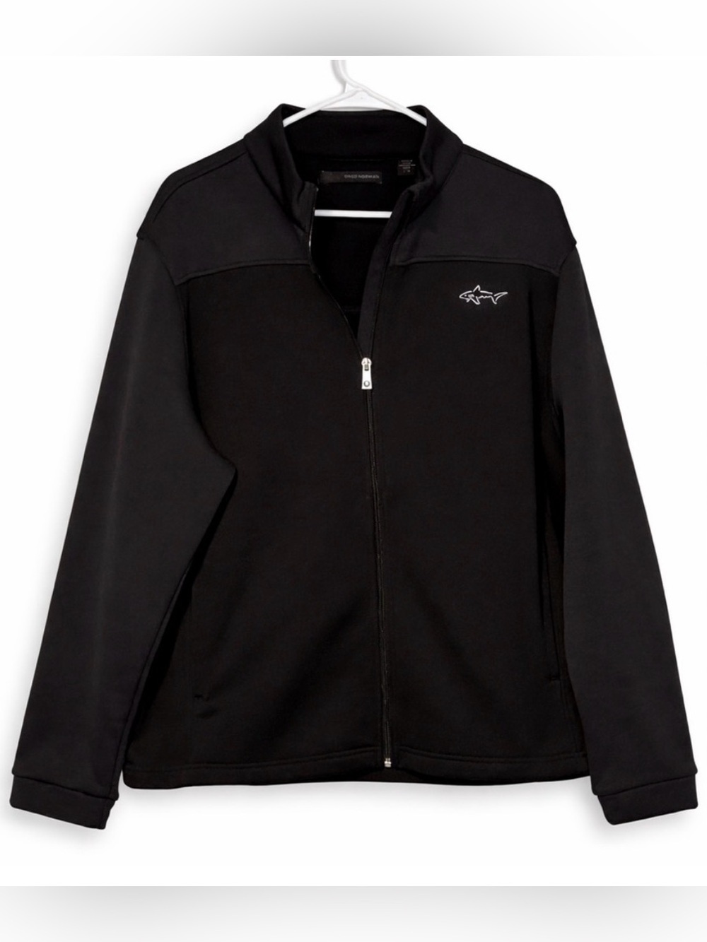 Greg Norman Shark Logo Performance Jacket Black Size Large